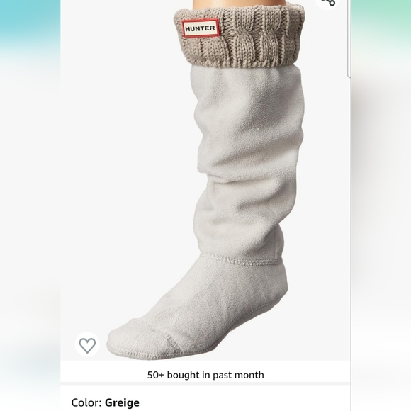 HUNTER NIB Boot Socks for Original Hunter Tall Boots Sz XL - Picture 2 of 5